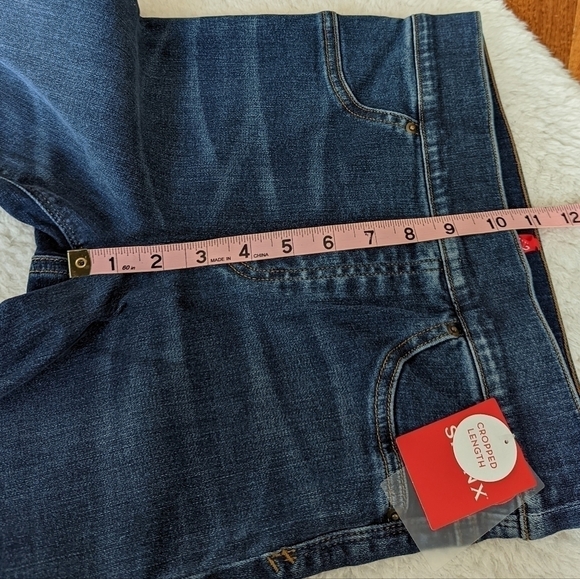 Spanx cropped flare jeans denim medium wash xs NEW - Picture 14 of 16
